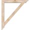 Ekena Millwork Traditional Traditional Smooth Bracket w/ Offset Brace, Douglas Fir, 5 1/2"W x 36"D x 40"H BKT0604X36X40TRA01SDF - alternate 2